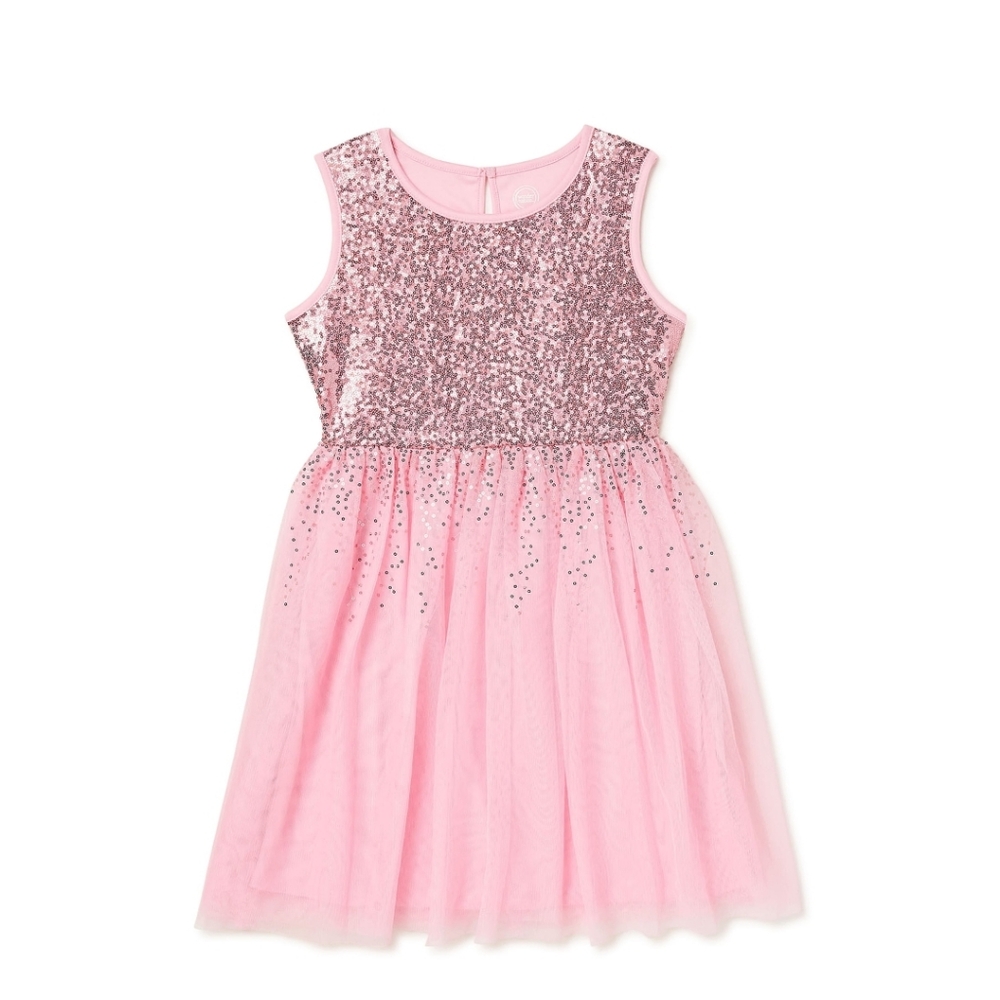 🆕️ Wonder Nation Girls Sequin Tulle Dress Sizes 14-16Plus New